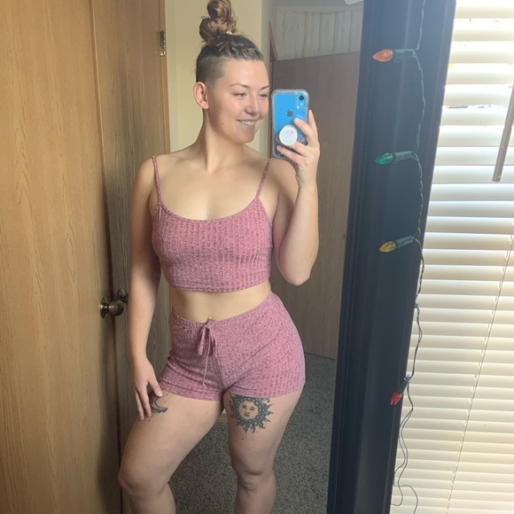 Pants - L sold out - see other listing for other sizes NWT rib-knit cami and shorts set